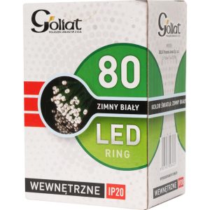 "80 LED RING Indoor Christmas Lights Cold White"