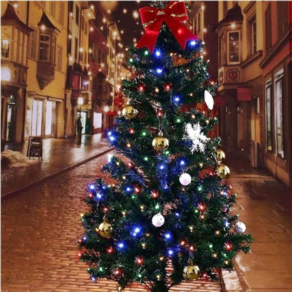 "80 LED RING Indoor Christmas Lights Cold White" - imagine 6