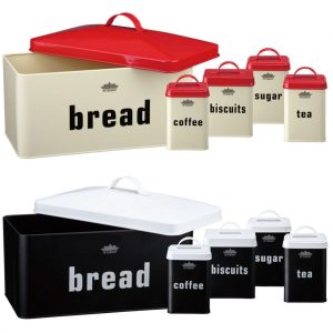 "Peterhof PH-1266-E Bread Bin Set with 4 Containers"