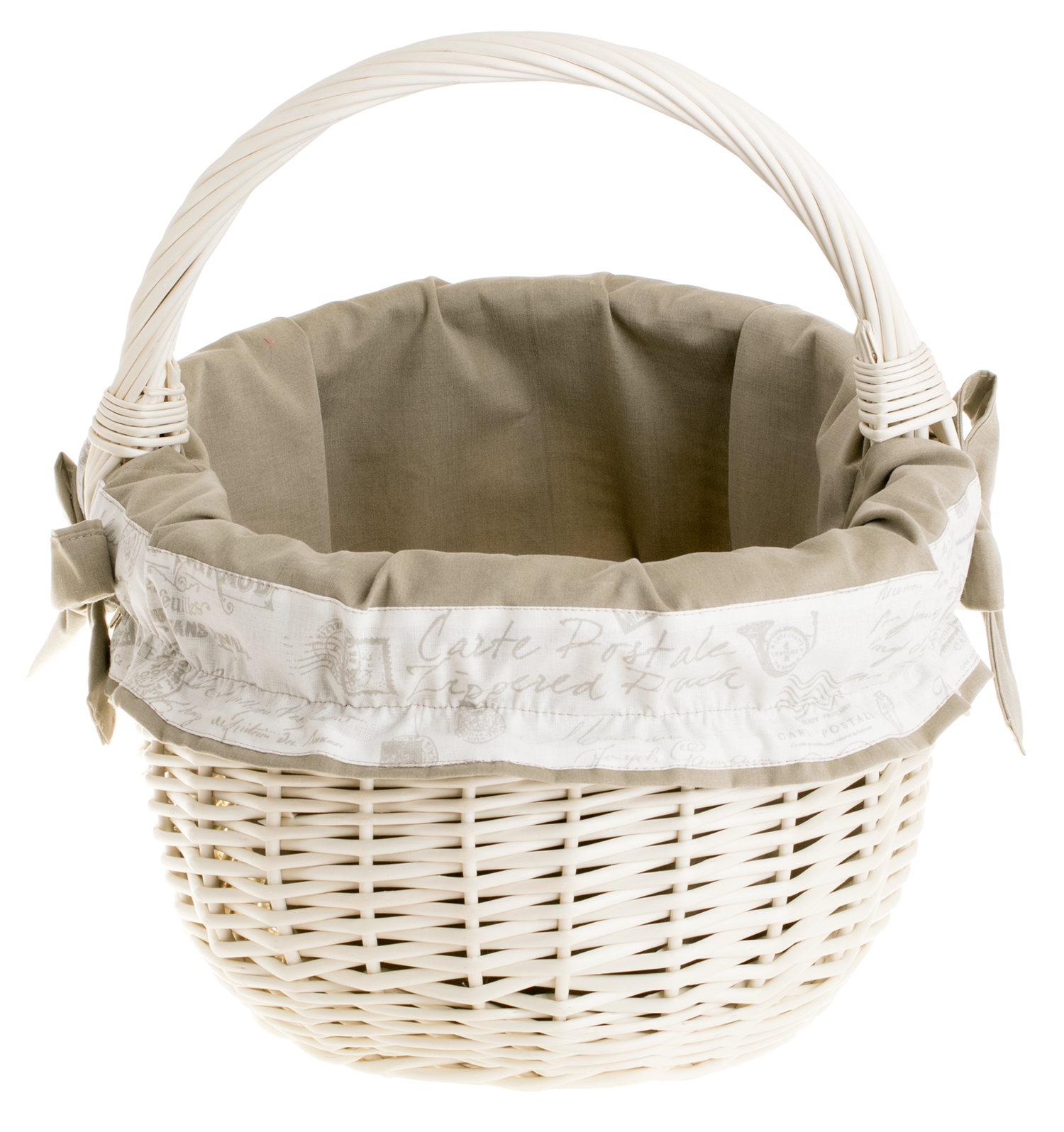 "Wicker Roll Shopping Basket 42x34 H23/36" - imagine 3