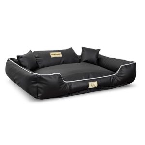 "ECO-LEATHER DOG BED 115x95 WITH NAME."