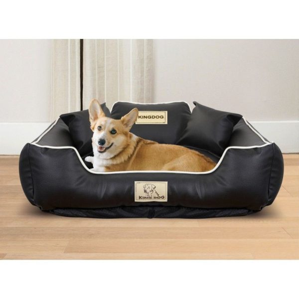 "ECO-LEATHER DOG BED 115x95 WITH NAME." - imagine 9