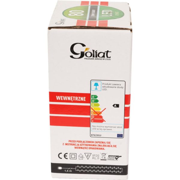 "80 LED RING Indoor Christmas Lights Cold White" - imagine 2