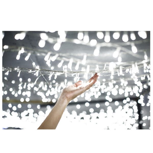 "80 LED RING Indoor Christmas Lights Cold White" - imagine 8