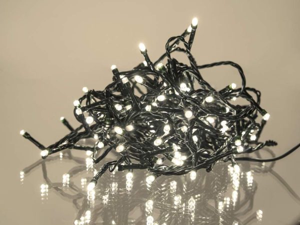 120 LED Light Chain, 12m + 5m, 230V, Warm White Light - imagine 2