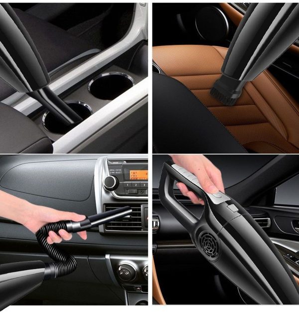 120W Cordless HEPA Car Vacuum Cleaner - imagine 4