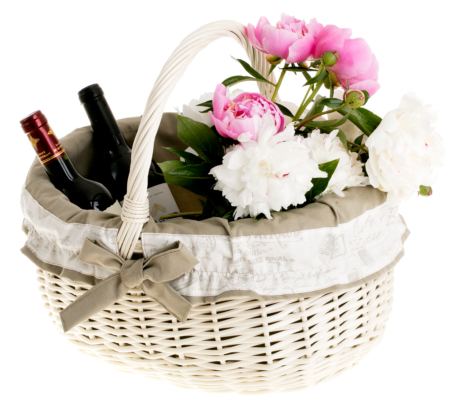 "Wicker Roll Shopping Basket 42x34 H23/36" - imagine 5