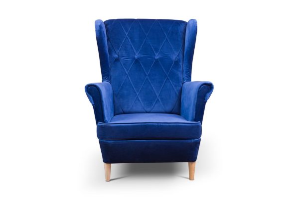 Quilted Wingback Chair - imagine 3