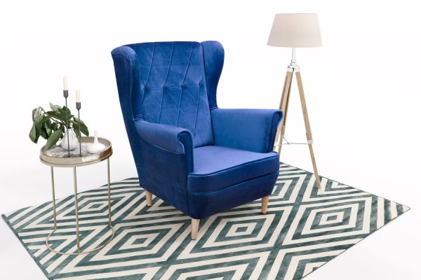 Quilted Wingback Chair - imagine 4