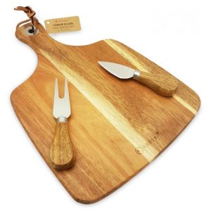 "Acacia Cheese Board 30 x 22cm by Kassel no. 93603."