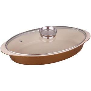 "KonigHOFFER SAVOY KG-1404 Non-Stick Oval Aluminum Roasting Pan 5.0L"